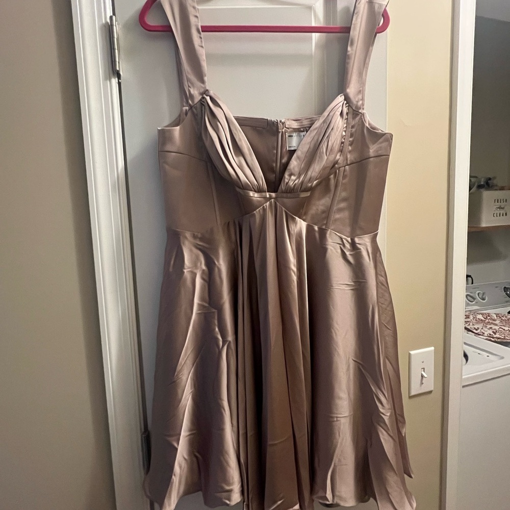 ASOS Design Corset Satin Dress